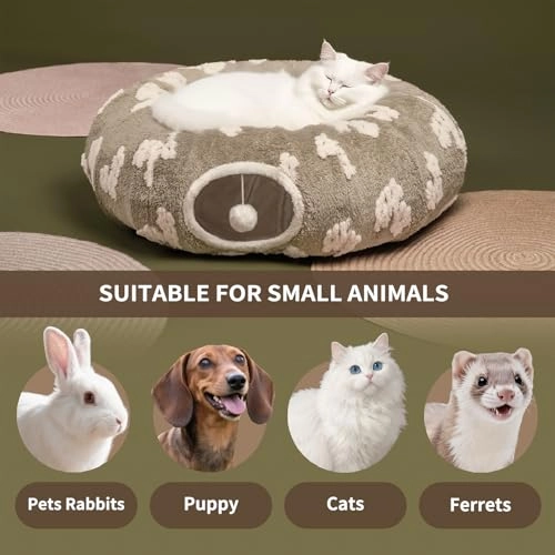 Cat Tunnel Bed - Gray Polyester