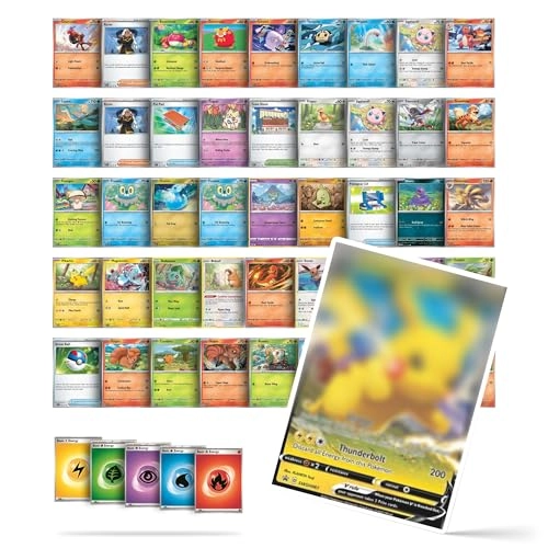 Pokemon Original Cards - English 50pcs