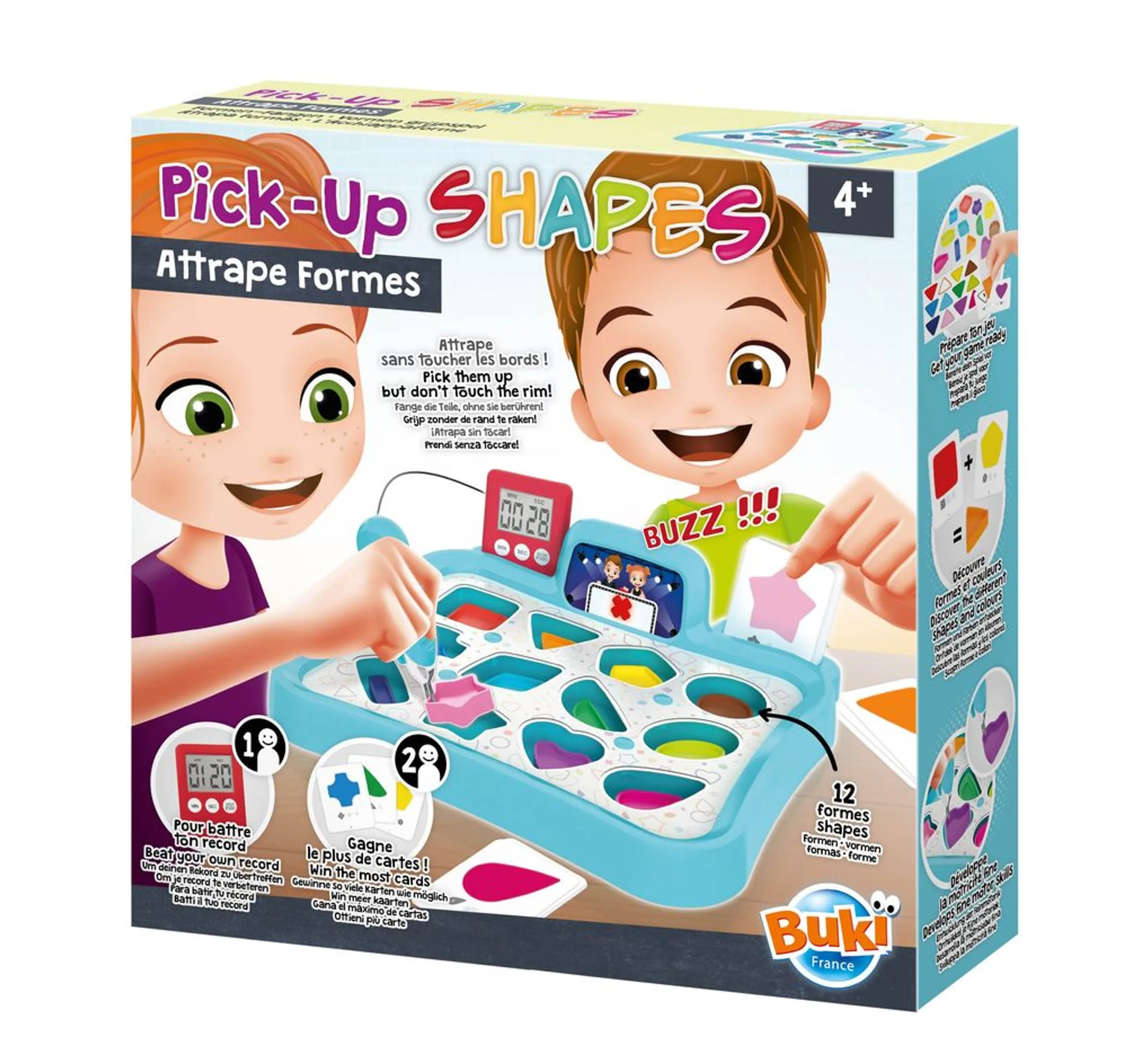Buki France Pick-Up Shapes Game - Suitable for 4 years and above