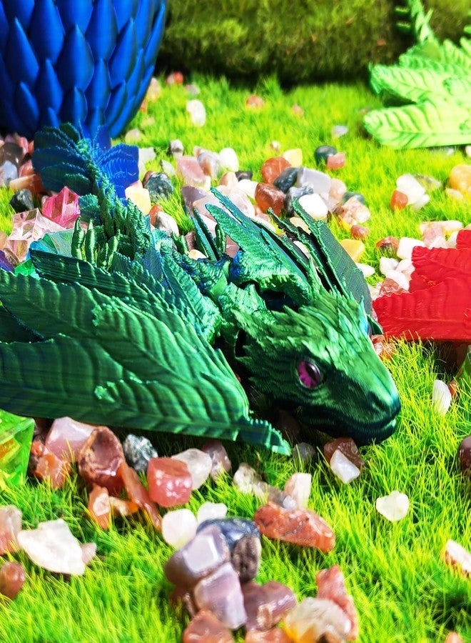 Dynamic 3D Printed Dragon Eggs - Dragon Inside Movable Wings Articulated