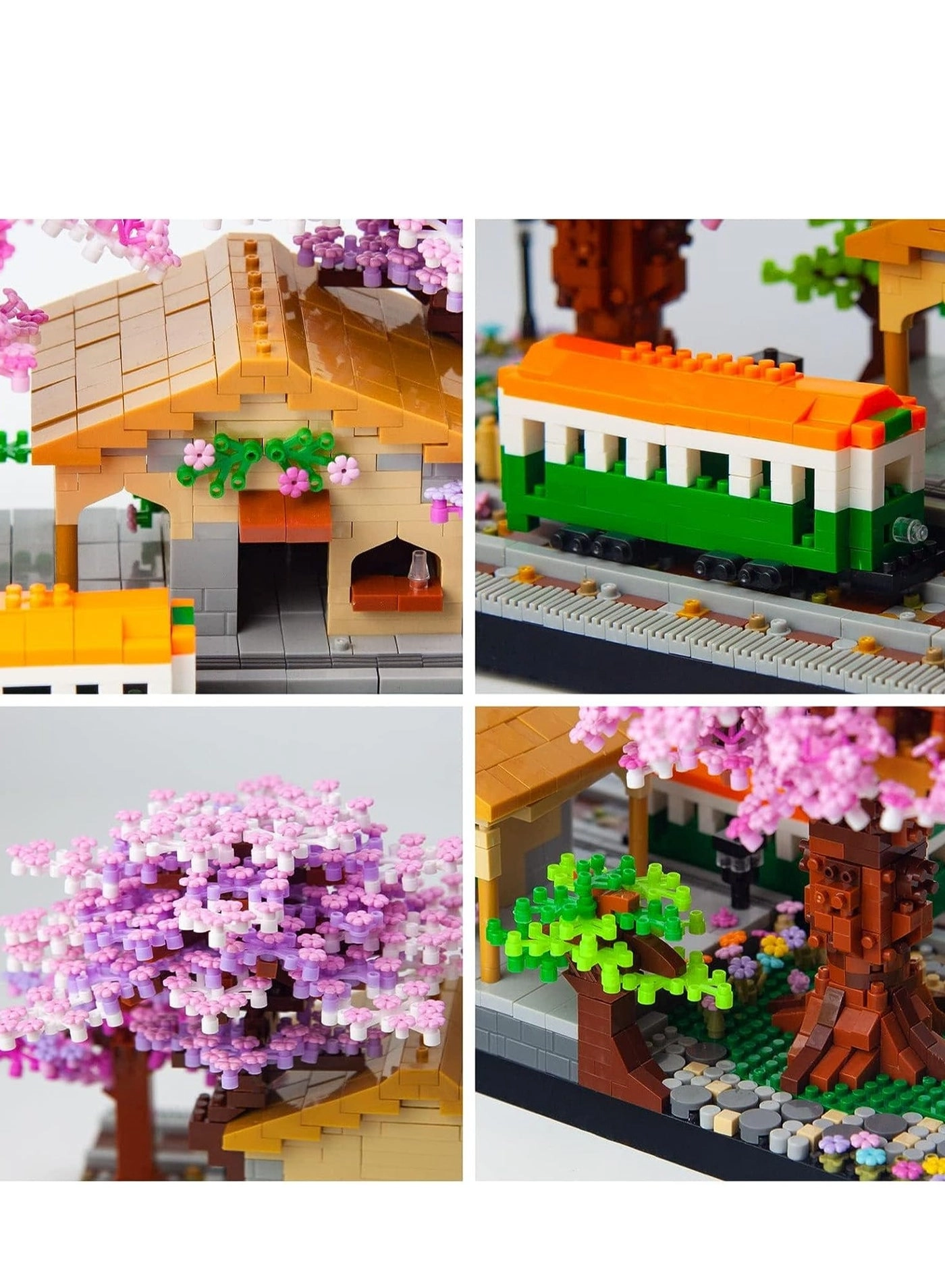 Cherry Blossom Train Station - 3668 pcs