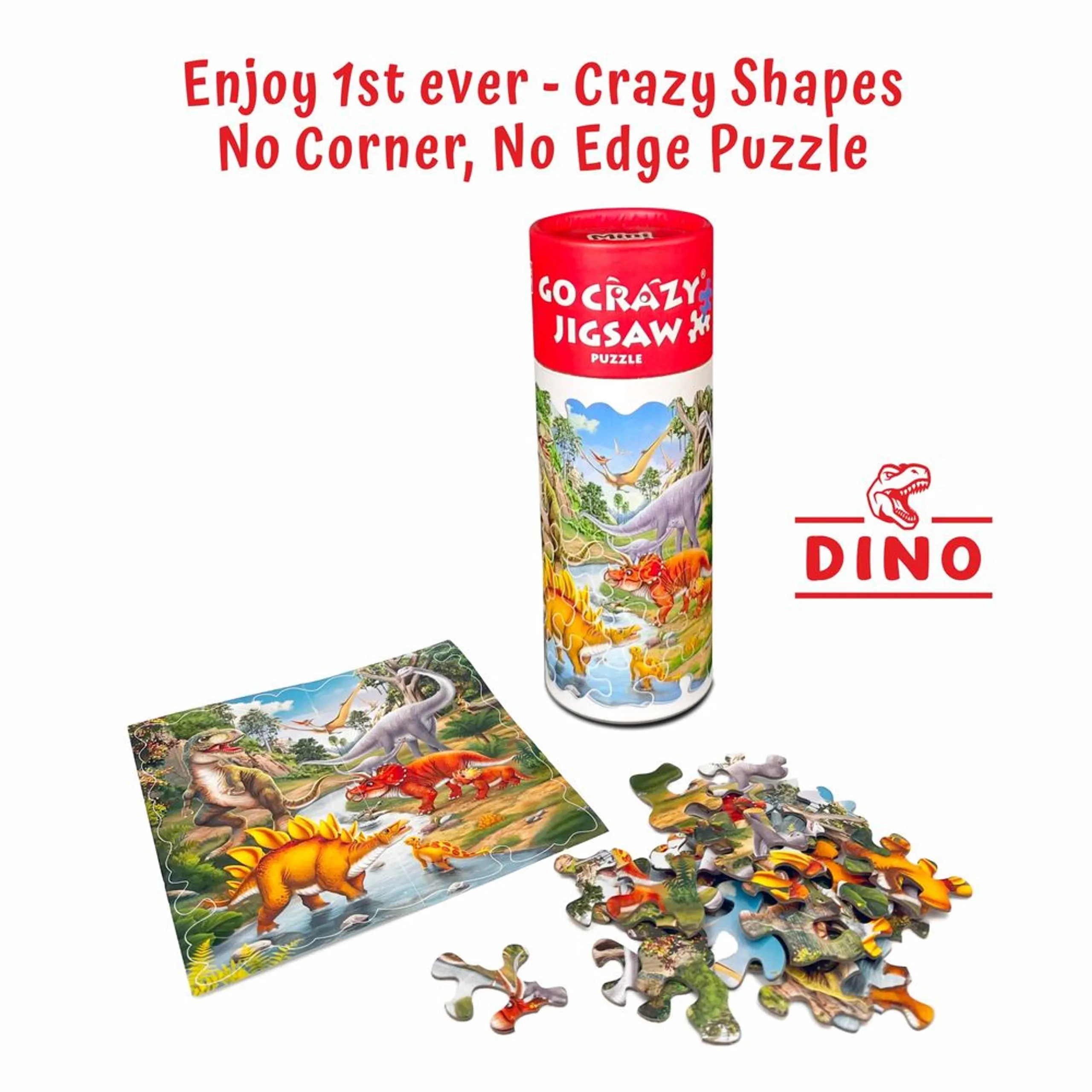 Mini Jigsaw Puzzle Tube Dino - 3 years+ 30 pieces