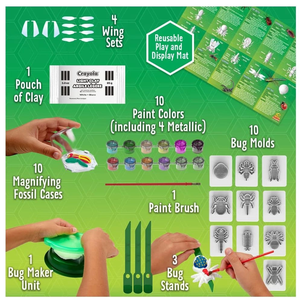 Critter Creator - Metallic Clay Art Fossil Kit with Paint