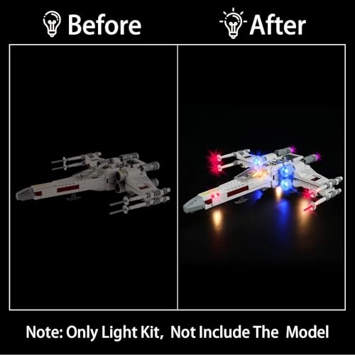 Lighting Kit - Plastic for LEGO Luke Skywalker's X-Wing Fighter 75301