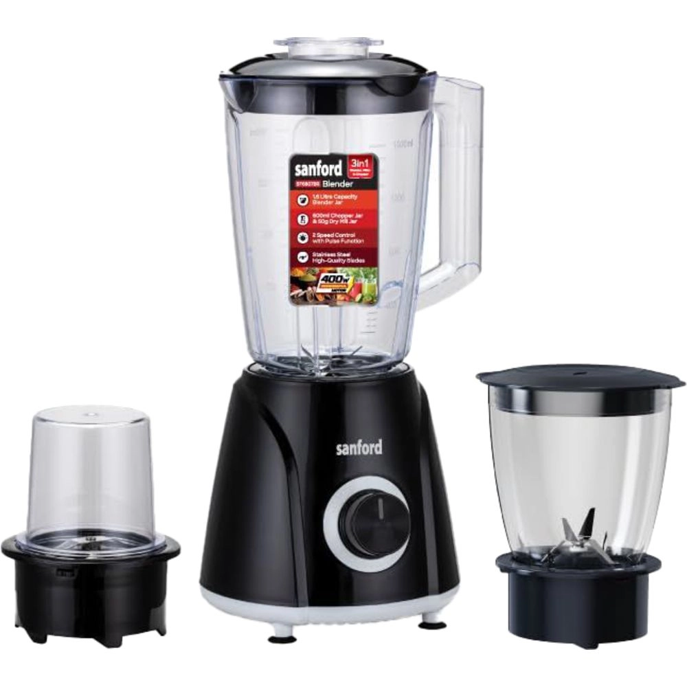 Sanford 3-In-1 Blender & Mil - 400 W