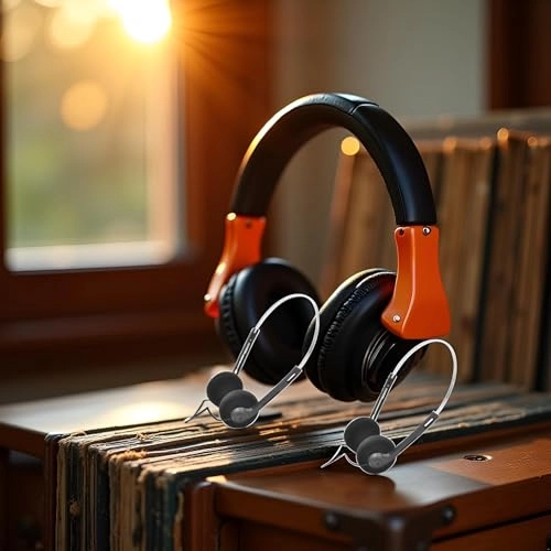 Retro Over-Ear Headphone Wired Headphone