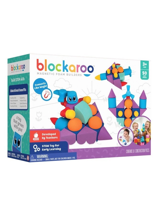 Blockaroo Magnetic Foam Blocks - 50 pcs STEM