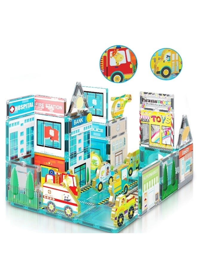 Metro City Magnetic Marvels Playset - 50pcs