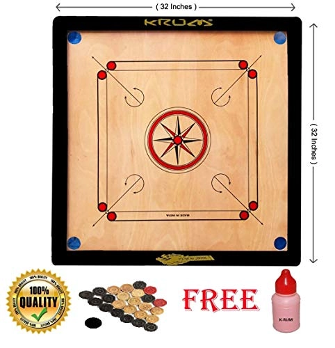 Round Pocket Carrom Board