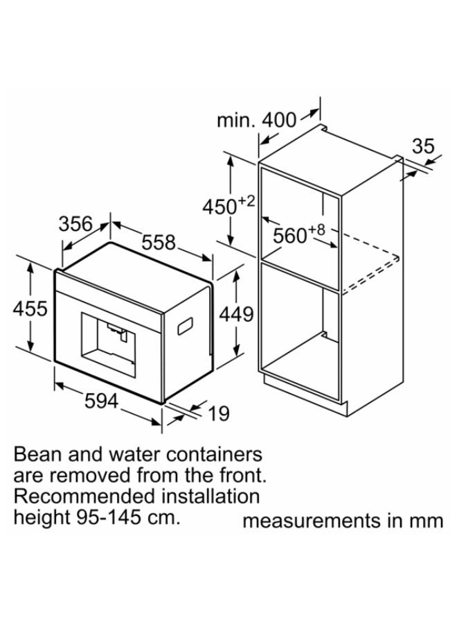 Built-In Fully-Automatic Coffee Machine CTL636ES1