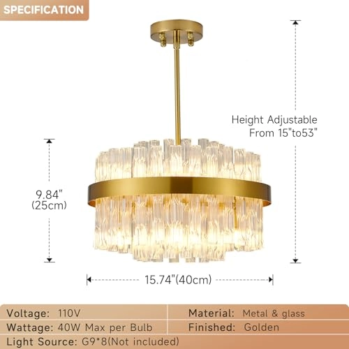 Crystal Chandelier - 53 cm