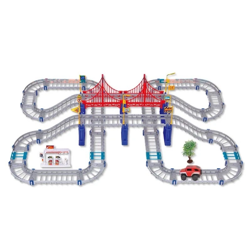 Electric High-Speed Rail Toy Set - 108 pcs