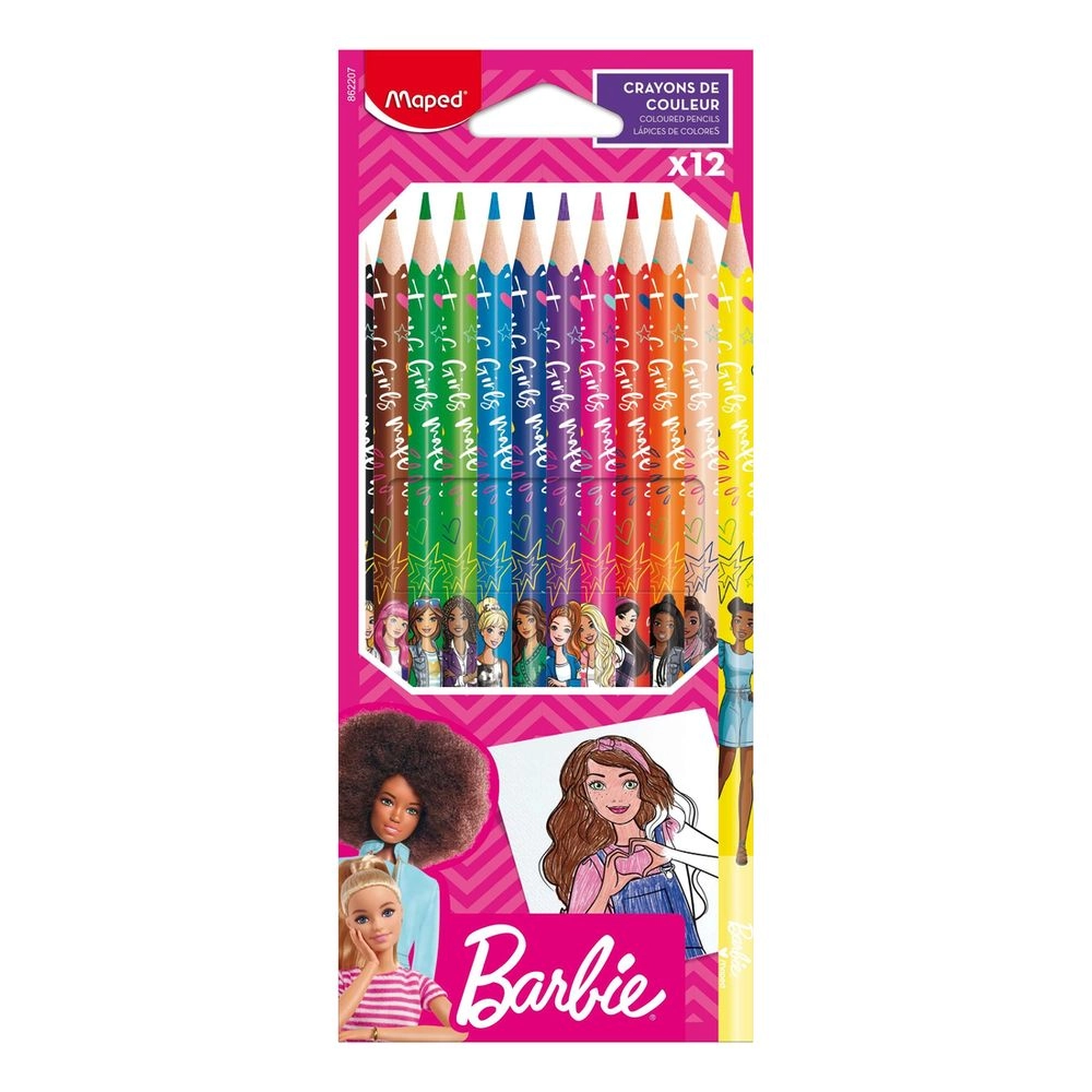 Maped Color Pencils Barbie - Set of 12