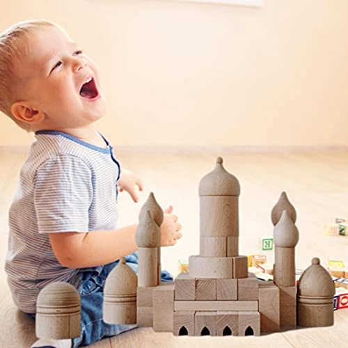 Wooden Castle Building Blocks - 1pcs