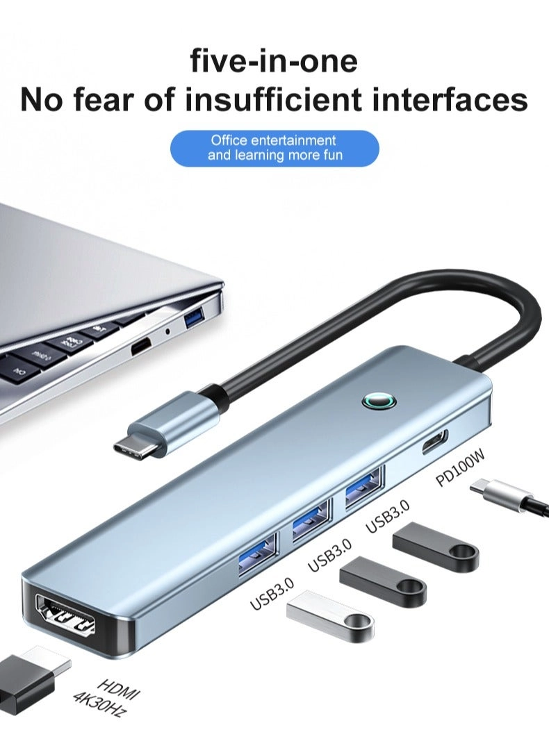 TIKNIA USB C Hub - 4K@30Hz