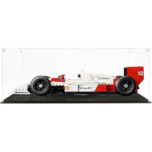 Acrylic Display Case for LEGO Icons McLaren MP4/4 & Ayrton Senna Vehicle Set 10330 - 3mm thickness