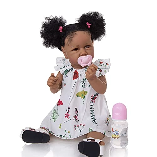 Reborn Baby Doll - 22 Inch Vinyl Brown Eyes