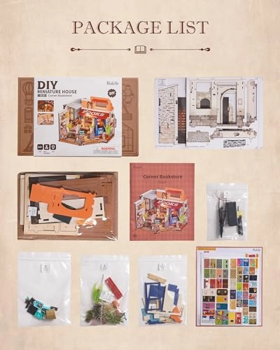 DIY Miniature Dollhouse Kit - Sam's Bookstore 1:24 Scale