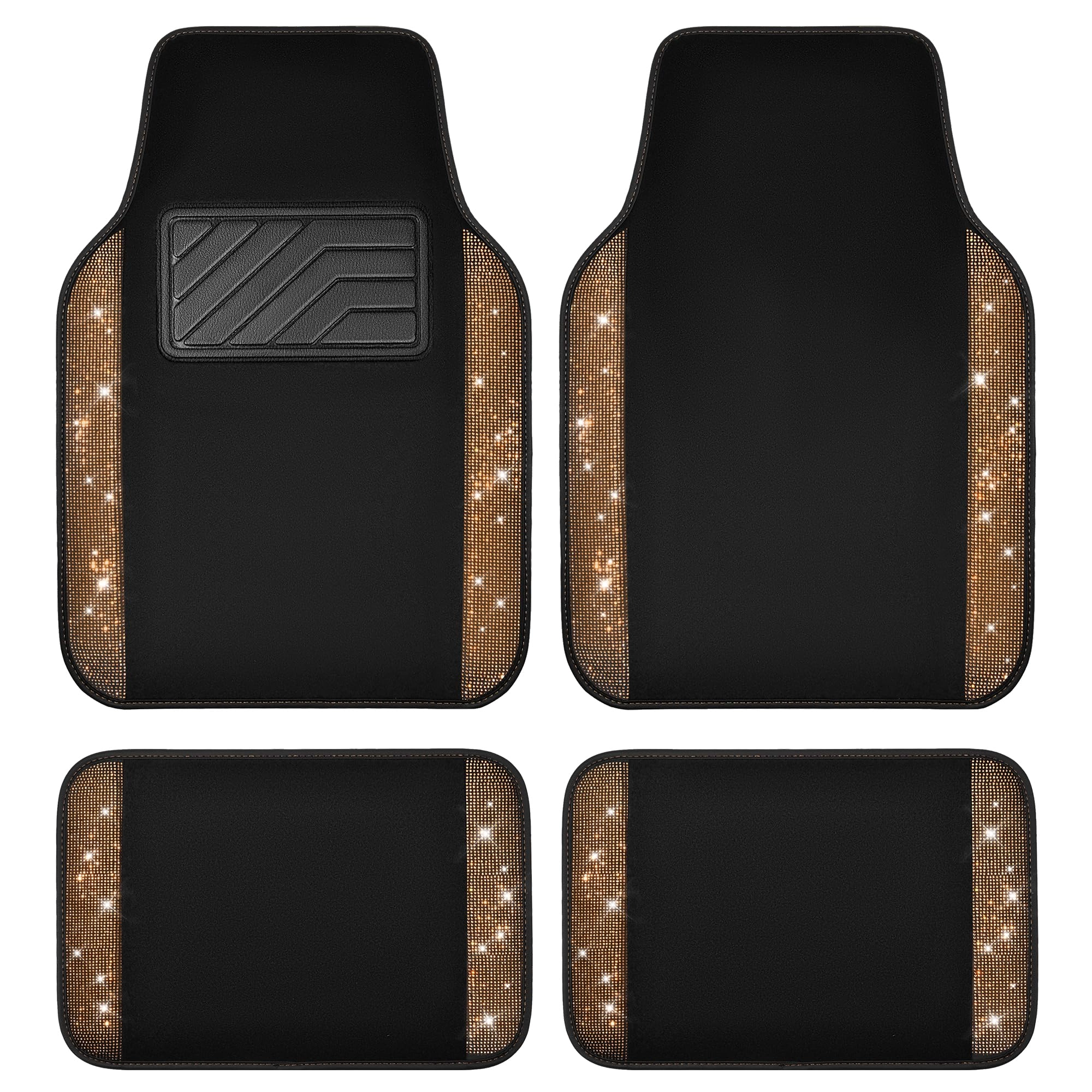 Bling Diamond Car Mats - 4.0 Count Universal Fit