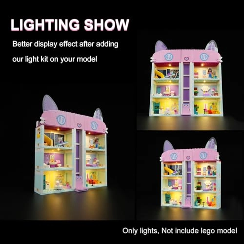 LED Lighting Kit for LEGO Gabby's Dollhouse 10788 - Plastic 1