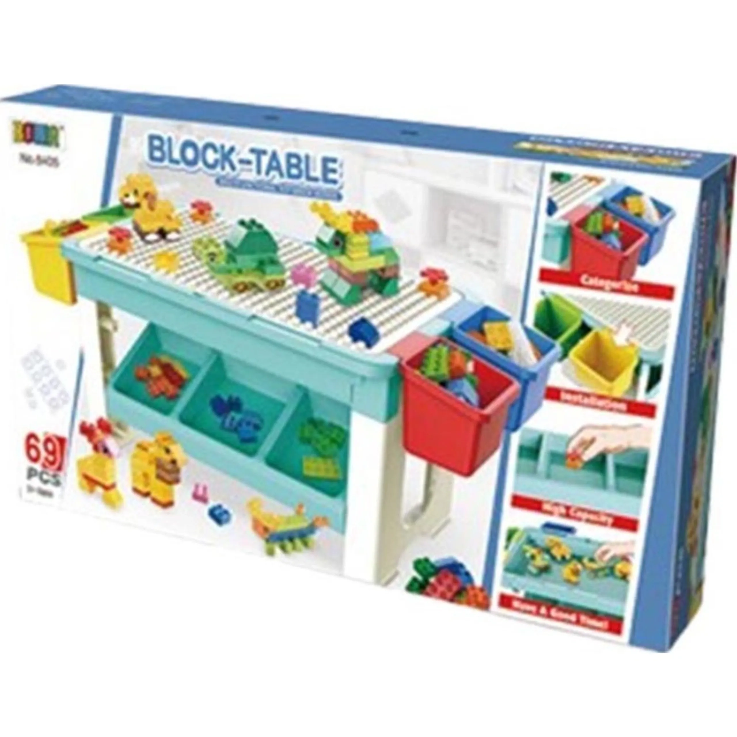 Kikibebe Building Block Table - 69 pcs