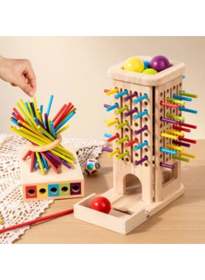 virenia 3-in-1 Wooden Board Game - 3+