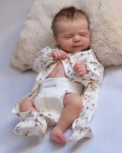 Reborn Baby Doll - 18 inch Silicone Vinyl Girl Ages 36 months+