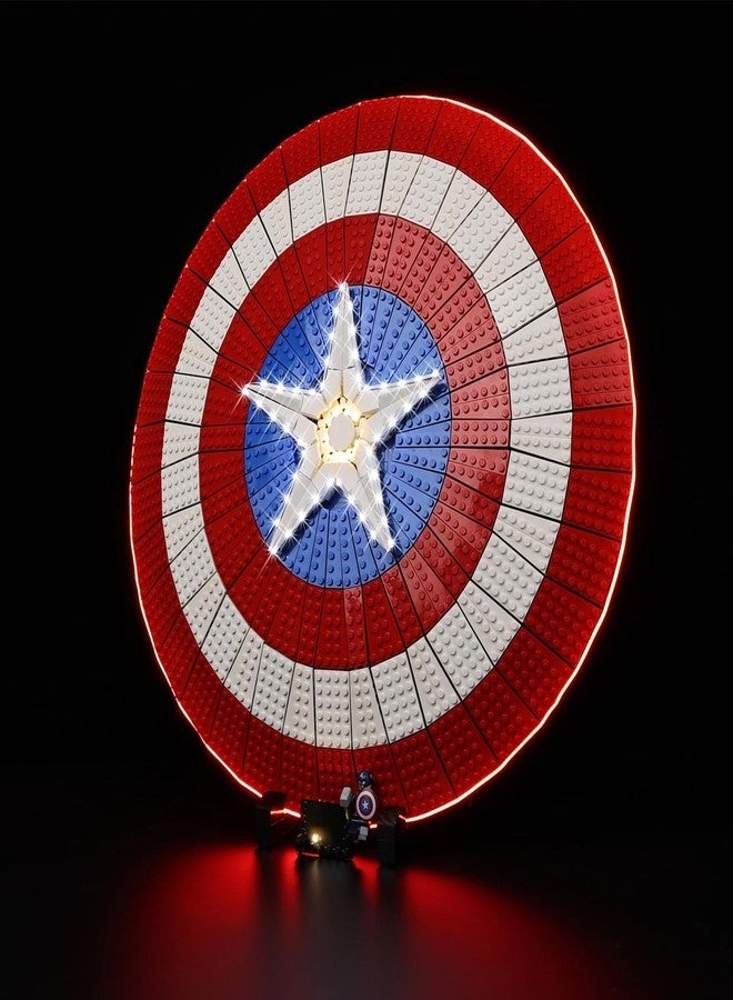 LED Light Kit - Compatible with Lego Marvel Captain America's Shield 76262 Light Only RC Version