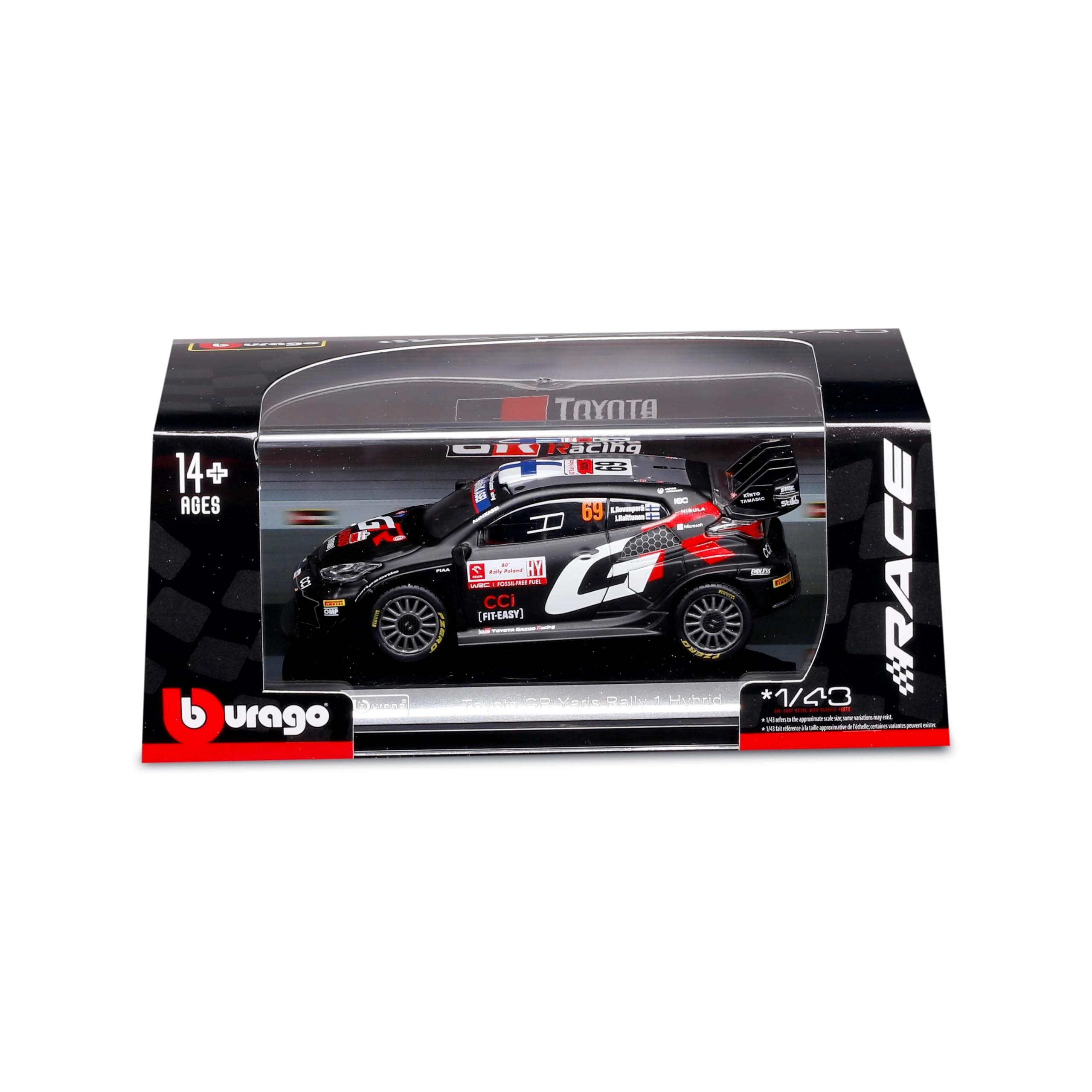 BBURAGO GR Rally1 Hybrid #69 - 1/43 Diecast
