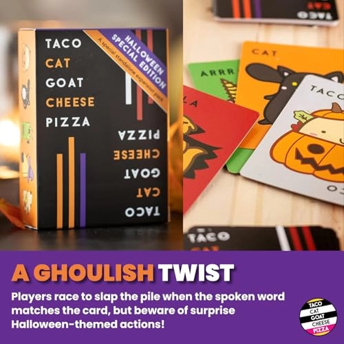 Taco Cat Goat Cheese Pizza: Halloween Edition - Card Game