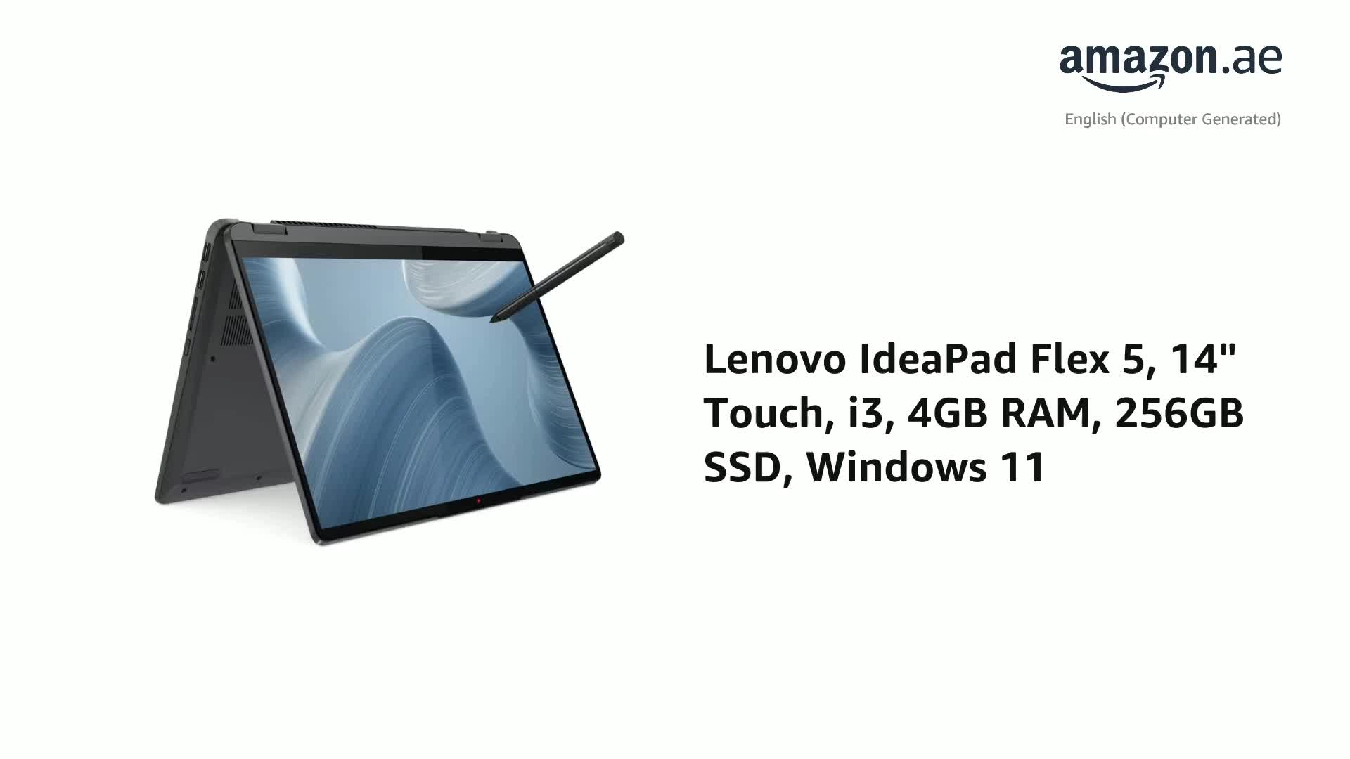 Ideapad Flex 5 82R70075AX - 14'' Core i3-1215U 4GB DDR4 256GB SSD