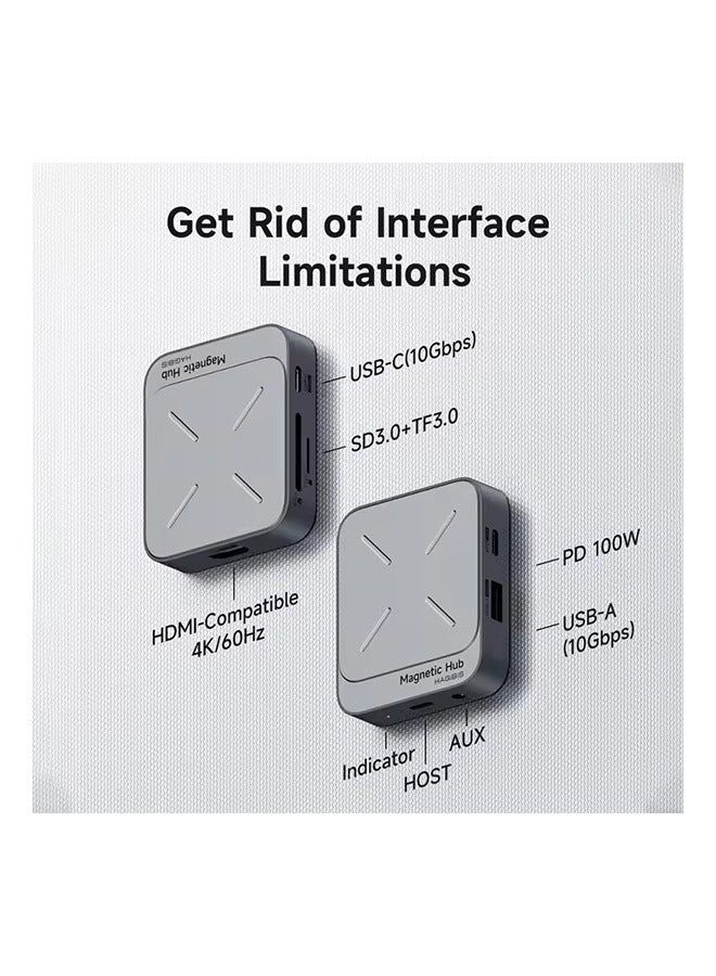 Magnetic USB C Hub - Type-C Android laptop tablet