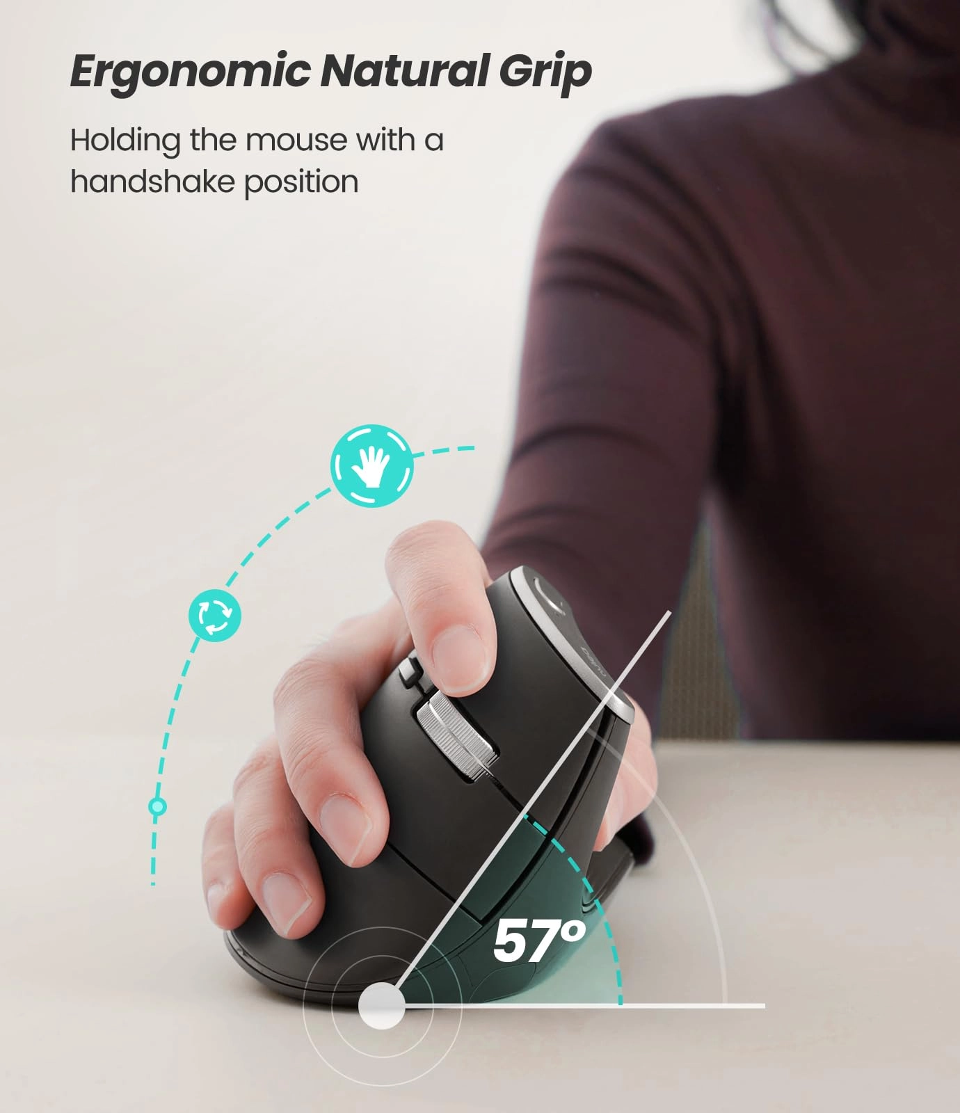M510 Vertical Mouse - Wireless