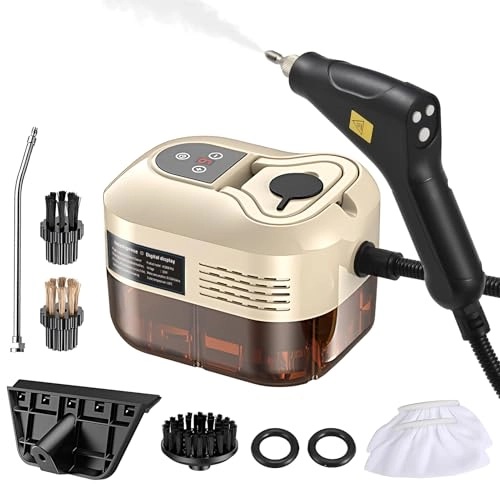Handheld Steam Cleaner - 1500W 3 Brush Heads