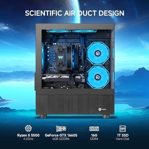 Gaming PC - Ryzen 5 5500 16GB 1TB