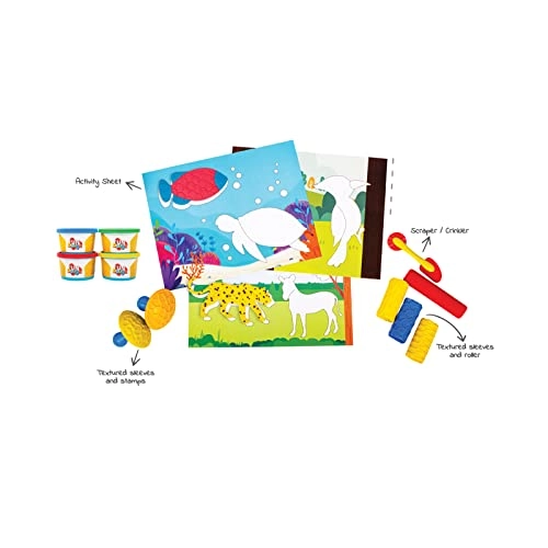 Fundough Playset - 3+ years 4 tubs