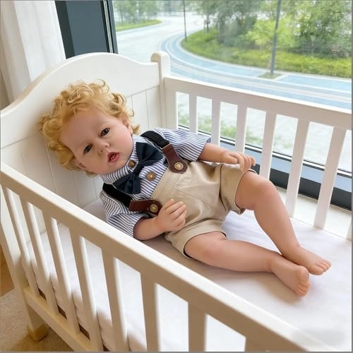 Liam Reborn Baby Doll - 20 inch Vinyl Boy Blonde Hair Ages 3+