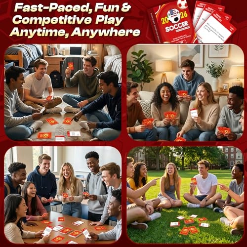 Soccer Trivia Card - 120-Card Q&A Deck