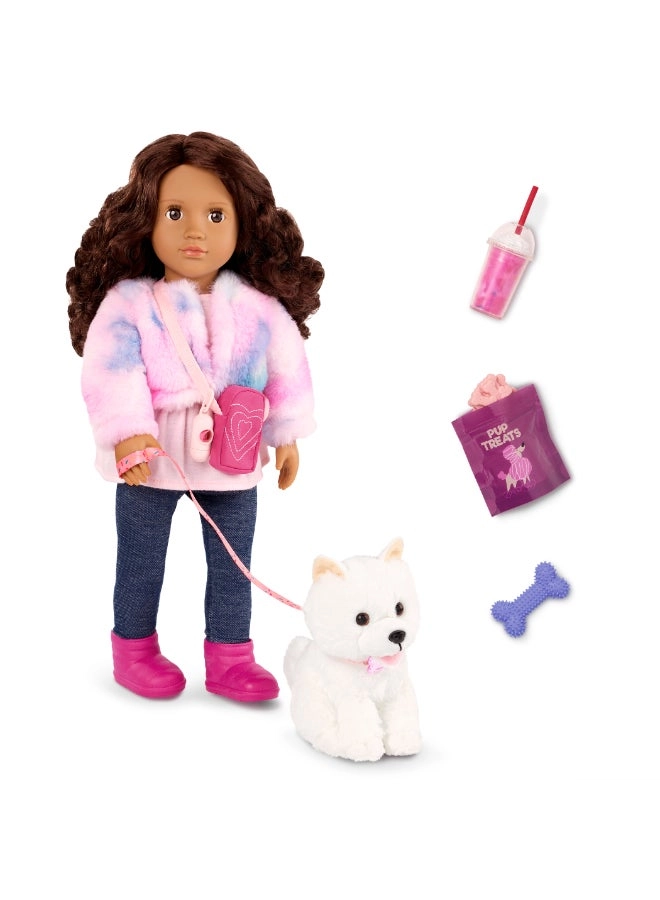 Our Generation Ines Fashion Doll - 18-inch 6-inch Pomeranian Ages 3+