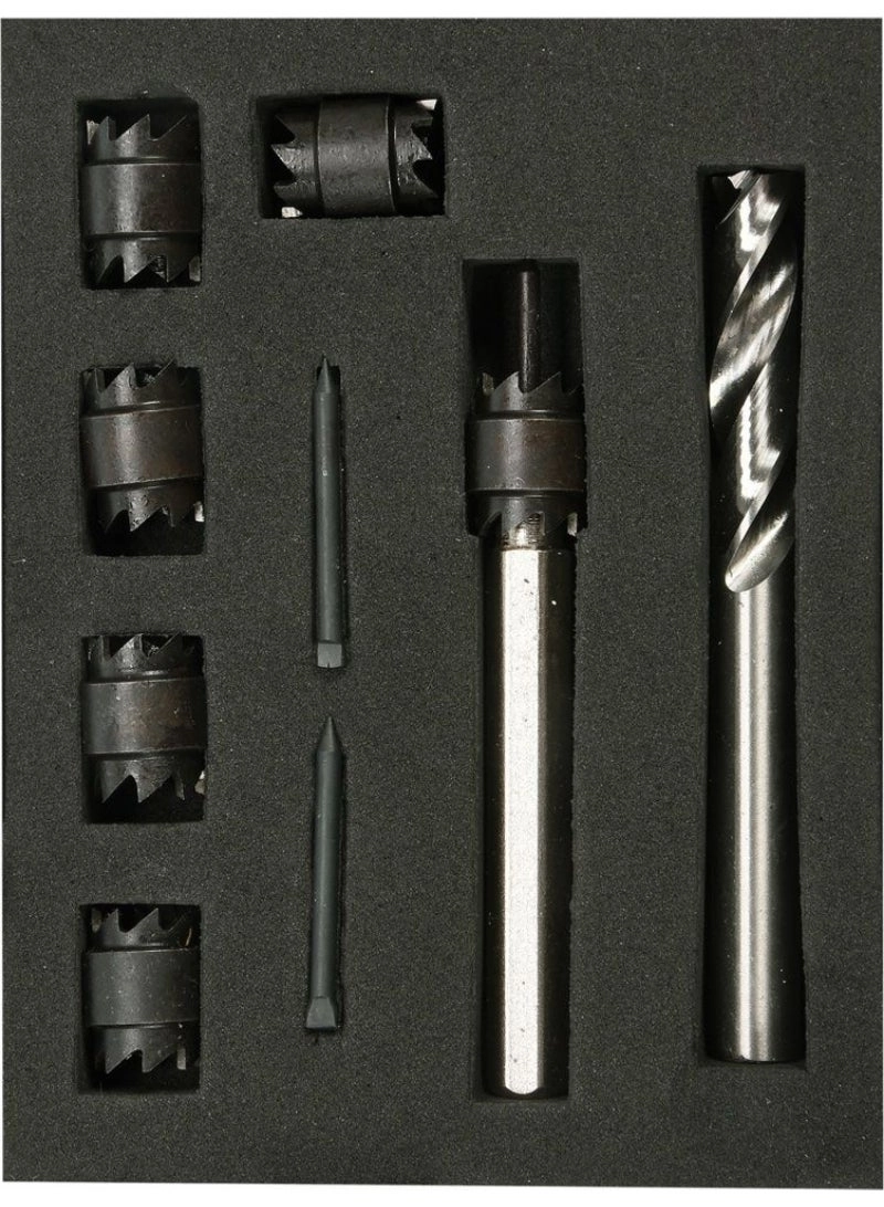 Spot Weld Cutter Drill Bit Set - HSS 9 Pcs 8mm