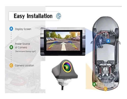 Rear View Parking Camera - Night Vision Wire