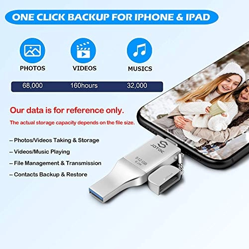 JD005 - USB 3.0 Lightning USB-C USB-A 512GB