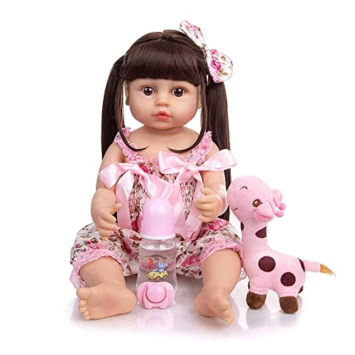 Reborn Baby Doll - 22 Inch Vinyl Brown Eyes