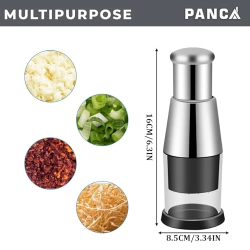 Push Chopper - Stainless Steel Manual