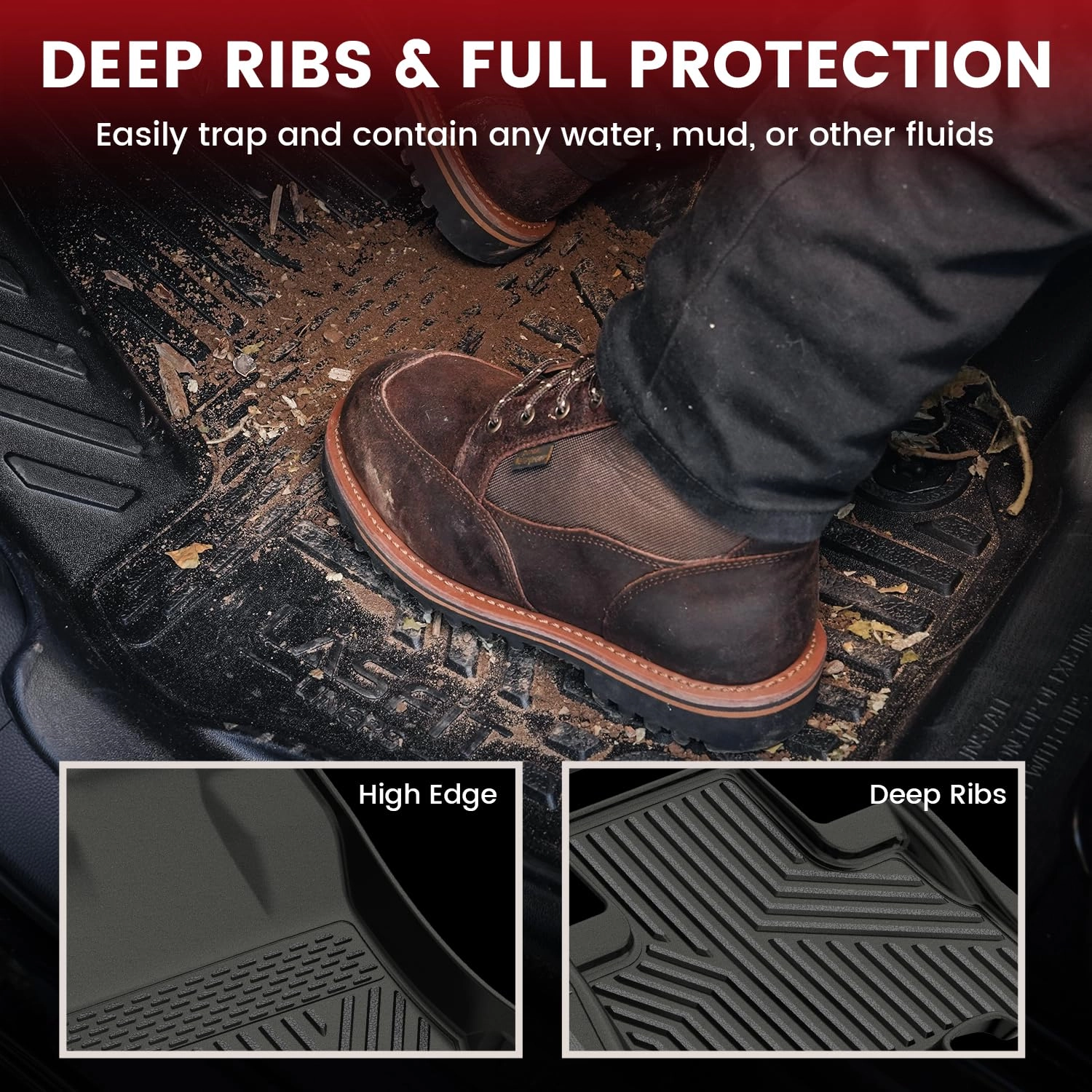 Floor Mats&Cargo&Seatback Mats - Toyota 4Runner 2013-2024 1st & 2nd Row Full Set