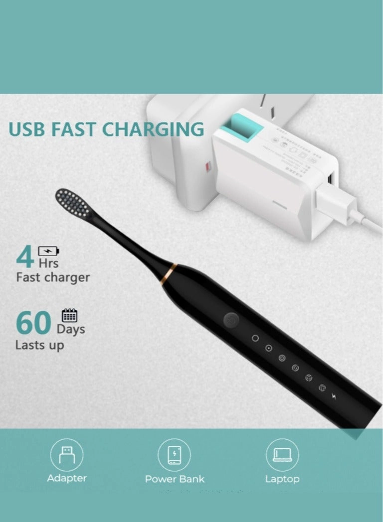 PSM brush - 6-Speed Sonic Vibration White Combo