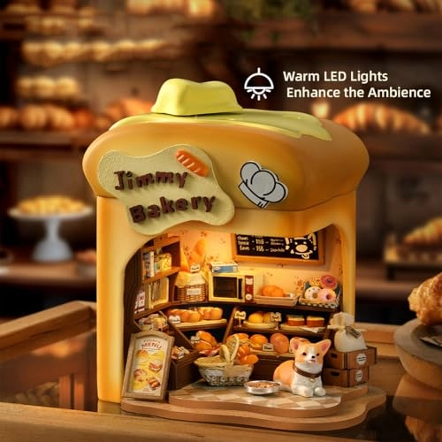 3D Wooden Puzzle Bookshelf Insert - Library of Books 1:24