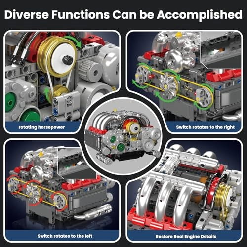 Mini V8 Engine Kit - 609 pcs for ages 14+