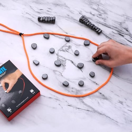 Original Magnetic Board Game - 24 Irregular Magnets Travel Pouch