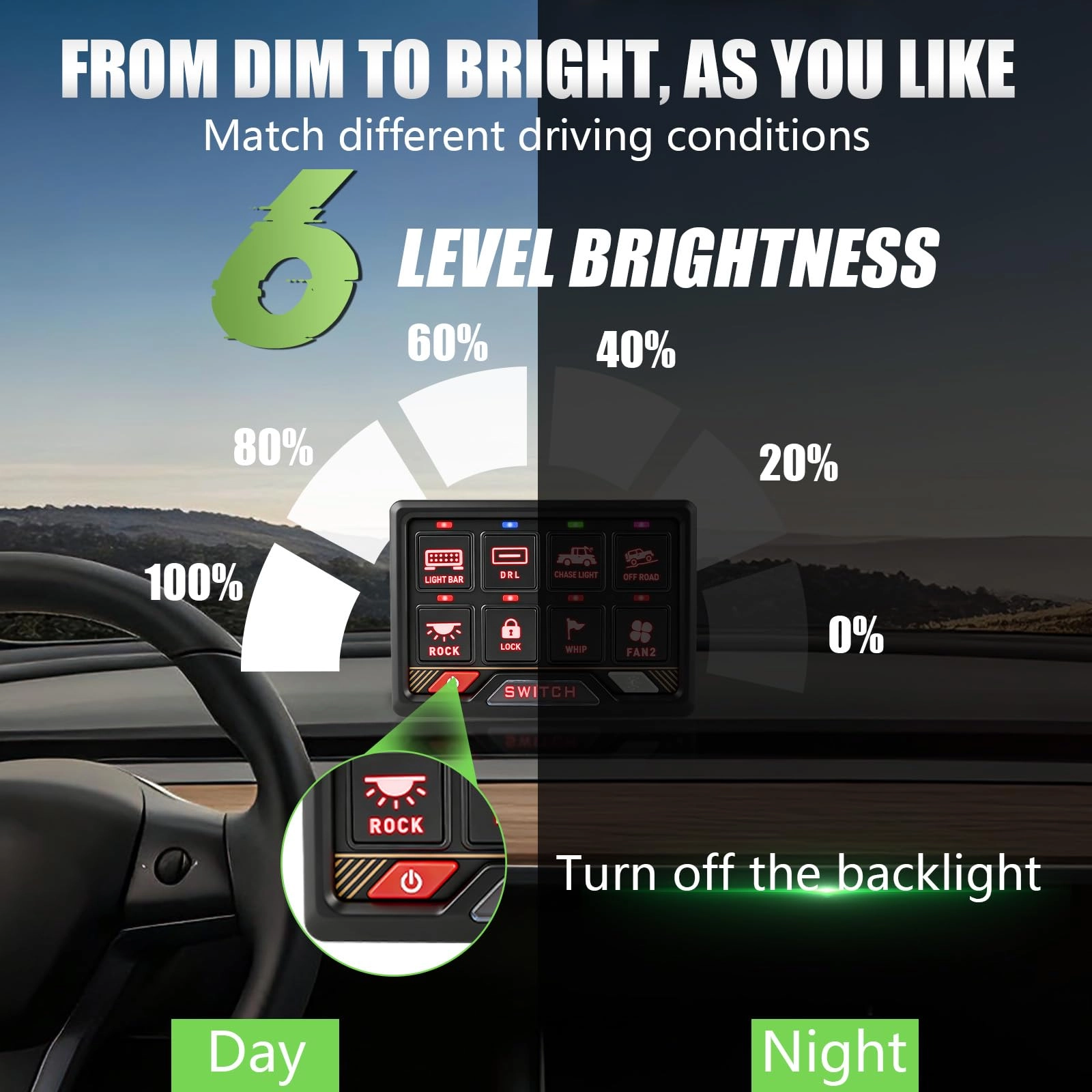 RGB Switch Panel - APP Control Bluetooth Dimmable